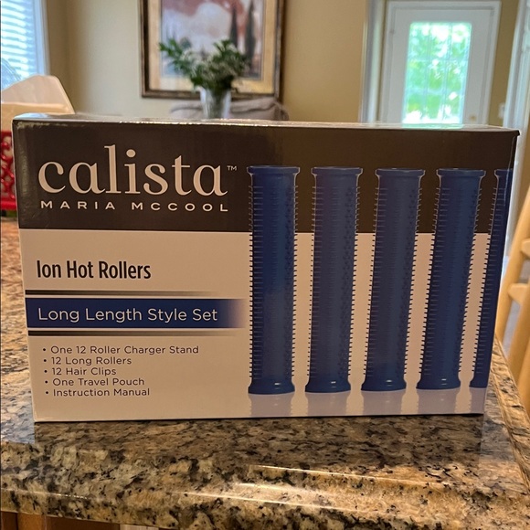 Calista Ion Hot Rollers Long Length Style Set - Blue - Picture 1 of 5